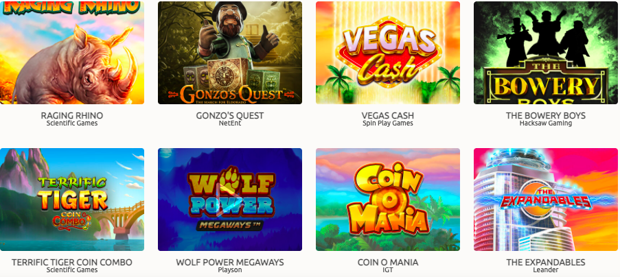 Play Top Software Developers Casino Games on Spin Palace Casino