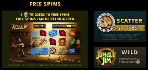 Jungle Jim: El Dorado Free spins