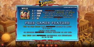Superman Free Games Feature